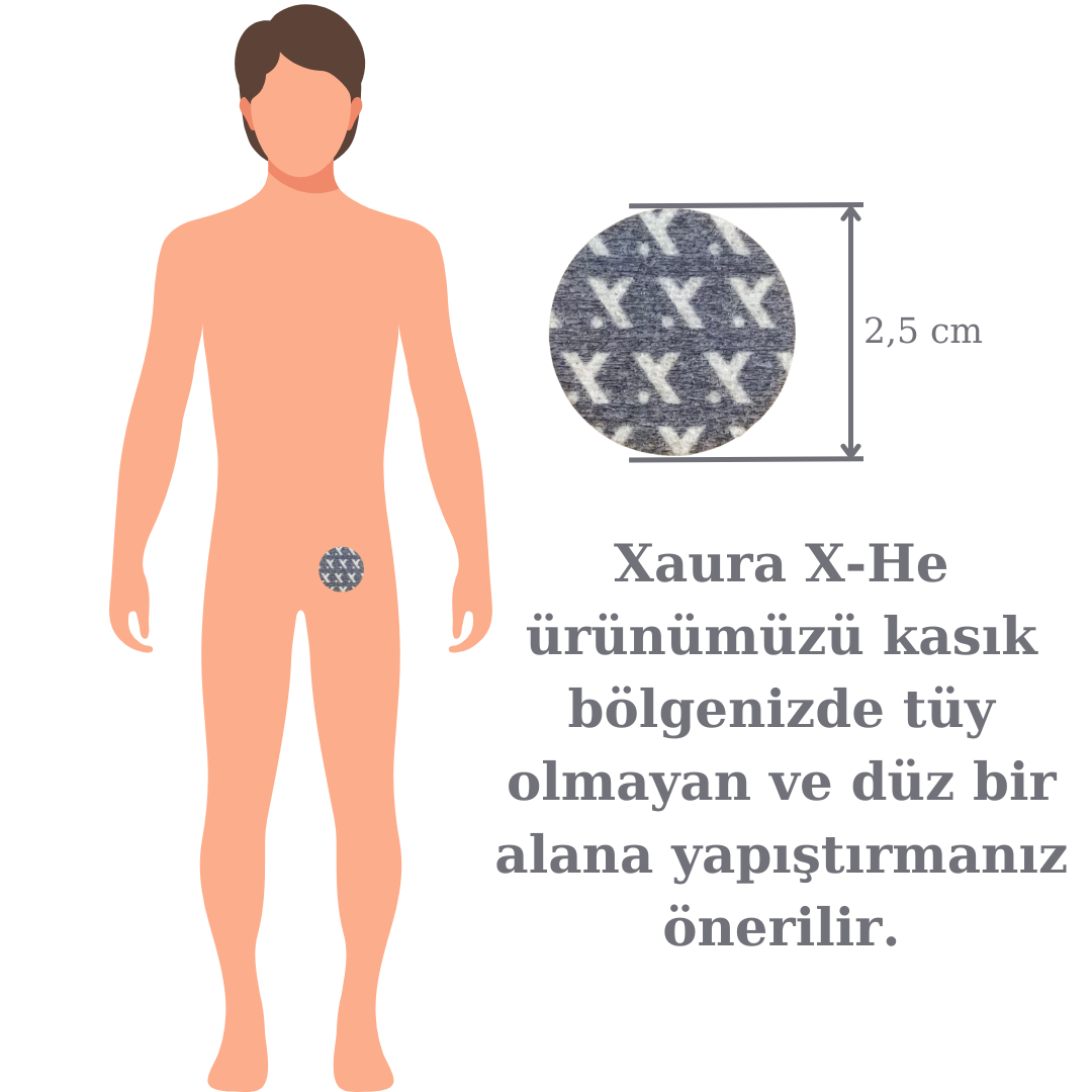 Xaura X-He Erkekler İçin Doğal Enerji ve Güç Artırıcı Transdermal Bant